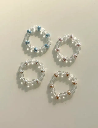 Aurora Bead Ring Handmade Women's Beach Look