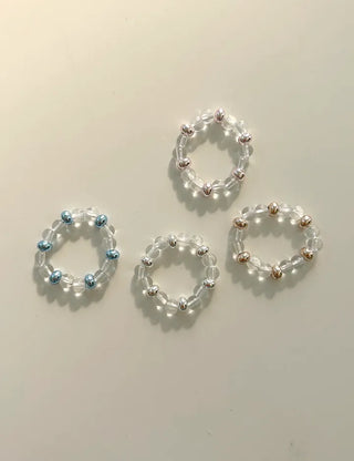 Aurora Bead Ring Handmade Women's Beach Look