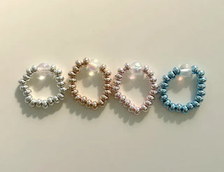 Aurora Bead Ring Handmade Women's Beach Look