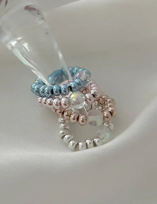 Aurora Bead Ring Handmade Women's Beach Look