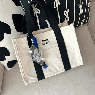 Mini Square Transparent Pouch Keyring Accessory Storage