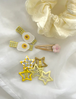 Chubby Flower Snap Hair Clip Girls' Hair Clip Kids Baby Hair Clip