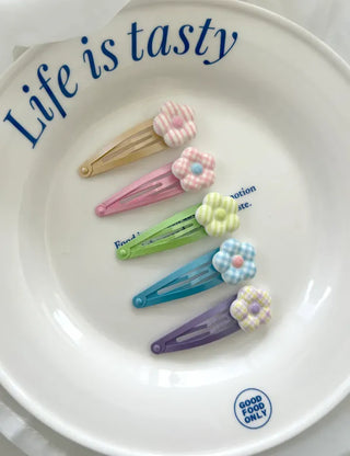 Chubby Flower Snap Hair Clip Girls' Hair Clip Kids Baby Hair Clip