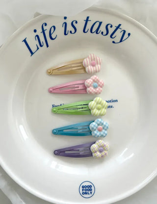 Chubby Flower Snap Hair Clip Girls' Hair Clip Kids Baby Hair Clip