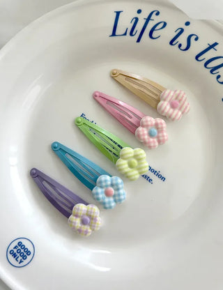 Chubby Flower Snap Hair Clip Girls' Hair Clip Kids Baby Hair Clip