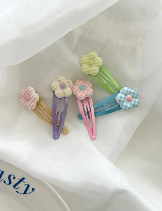 Chubby Flower Snap Hair Clip Girls' Hair Clip Kids Baby Hair Clip