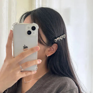 Autumn Acrylic Leopard Print Heart Hair Clip Side Hairpin