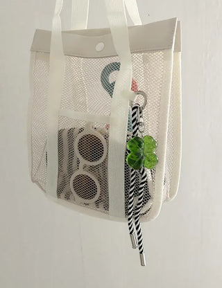 Big Four-Leaf Clover Keyring Lucky Keychain Keyholder