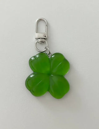 Big Four-Leaf Clover Keyring Lucky Keychain Keyholder