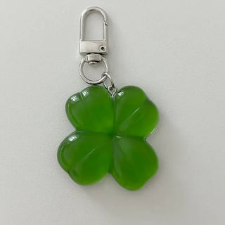 Big Four-Leaf Clover Keyring Lucky Keychain Keyholder