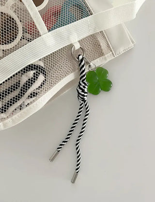 Big Four-Leaf Clover Keyring Lucky Keychain Keyholder