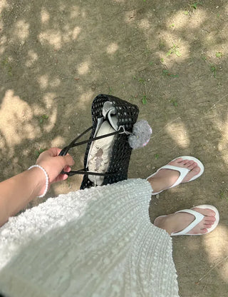 Picnic Net Bag Inner Bag Set Summer Resort Look Bag Shoulder Bag
