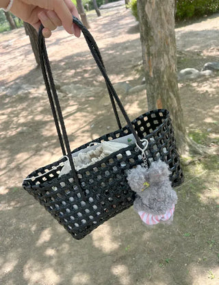 Picnic Net Bag Inner Bag Set Summer Resort Look Bag Shoulder Bag