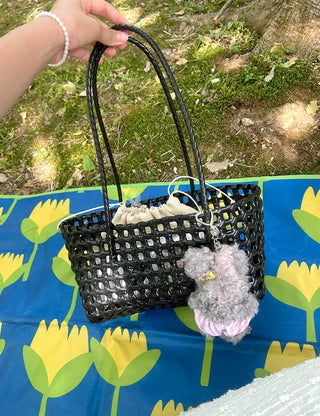 Picnic Net Bag Inner Bag Set Summer Resort Look Bag Shoulder Bag