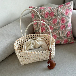 Picnic Net Bag Inner Bag Set Summer Resort Look Bag Shoulder Bag