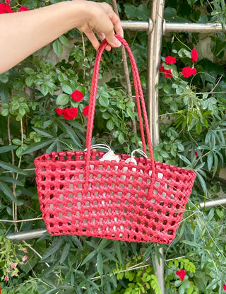 Picnic Net Bag Inner Bag Set Summer Resort Look Bag Shoulder Bag