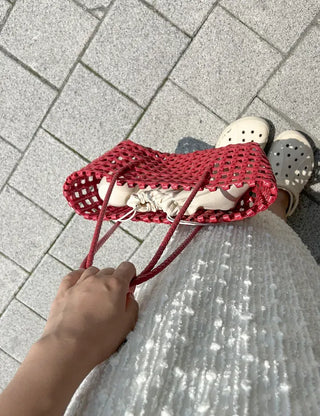 Picnic Net Bag Inner Bag Set Summer Resort Look Bag Shoulder Bag