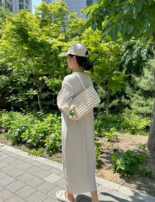 Picnic Net Bag Inner Bag Set Summer Resort Look Bag Shoulder Bag