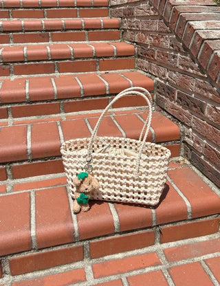 Picnic Net Bag Inner Bag Set Summer Resort Look Bag Shoulder Bag