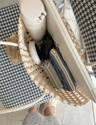 Picnic Net Bag Inner Bag Set Summer Resort Look Bag Shoulder Bag