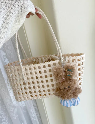 Picnic Net Bag Inner Bag Set Summer Resort Look Bag Shoulder Bag