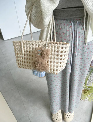 Picnic Net Bag Inner Bag Set Summer Resort Look Bag Shoulder Bag