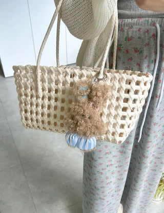 Picnic Net Bag Inner Bag Set Summer Resort Look Bag Shoulder Bag