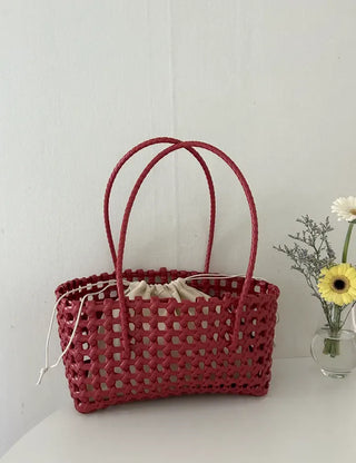 Picnic Net Bag Inner Bag Set Summer Resort Look Bag Shoulder Bag