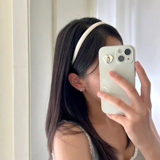 1+1 Slim Acrylic Headband Basic Daily Plain Hairband