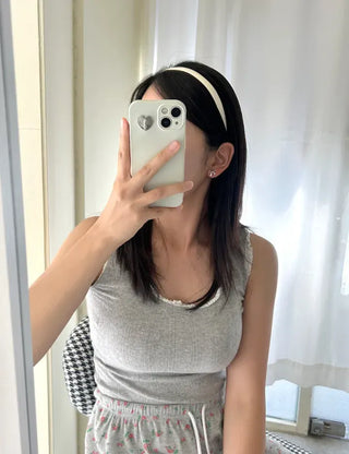 1+1 Slim Acrylic Headband Basic Daily Plain Hairband