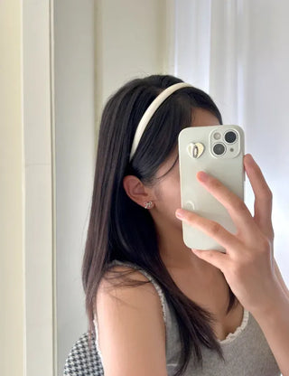 1+1 Slim Acrylic Headband Basic Daily Plain Hairband