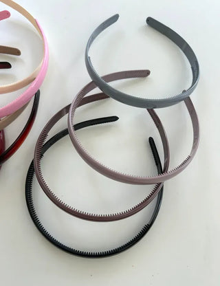 1+1 Slim Acrylic Headband Basic Daily Plain Hairband