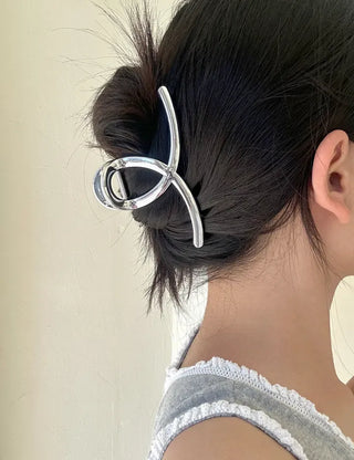Silver Claw Clip Collection Large Updo Summer Hairpins Hairpins