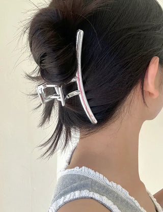 Silver Claw Clip Collection Large Updo Summer Hairpins Hairpins