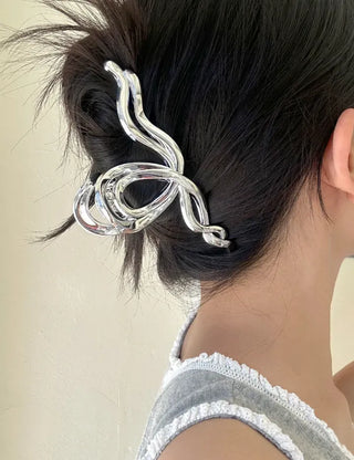 Silver Claw Clip Collection Large Updo Summer Hairpins Hairpins
