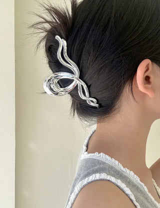 Silver Claw Clip Collection Large Updo Summer Hairpins Hairpins