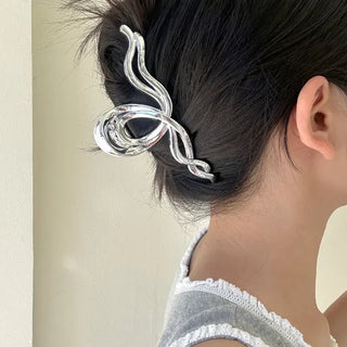 Silver Claw Clip Collection Large Updo Summer Hairpins Hairpins