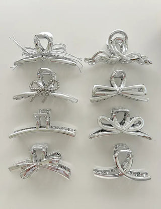 Silver Claw Clip Collection Large Updo Summer Hairpins Hairpins