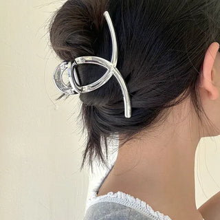 Silver Claw Clip Collection Large Updo Summer Hairpins Hairpins