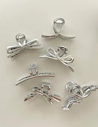 Silver Claw Clip Collection Large Updo Summer Hairpins Hairpins