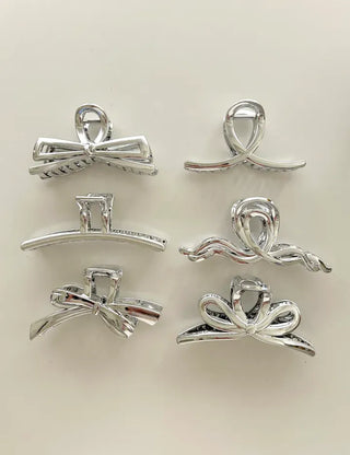 Silver Claw Clip Collection Large Updo Summer Hairpins Hairpins
