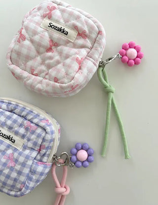 Mini Flower Keyring Beaded Flower Phone Strap Loop