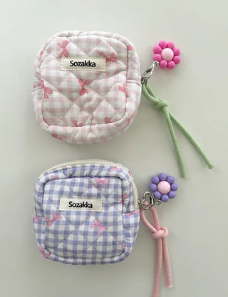 Mini Flower Keyring Beaded Flower Phone Strap Loop