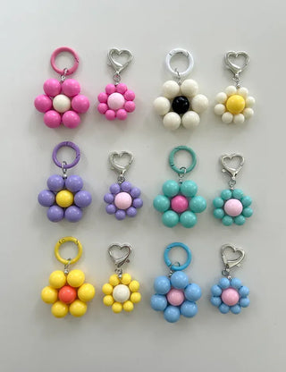 Mini Flower Keyring Beaded Flower Phone Strap Loop