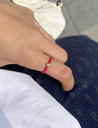 925 Silver Ball Bead Ring Vivid Layered Ring
