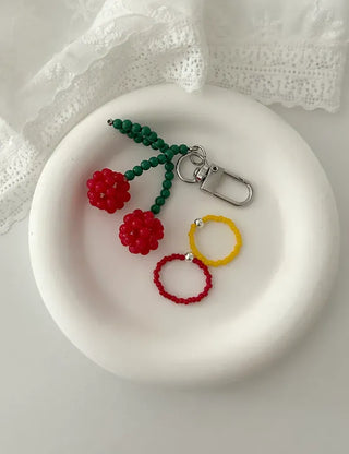 925 Silver Ball Bead Ring Vivid Layered Ring