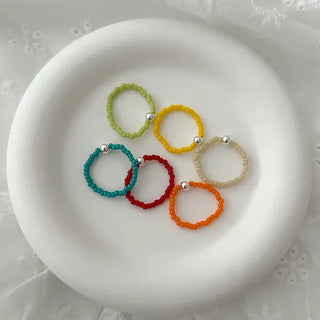 925 Silver Ball Bead Ring Vivid Layered Ring