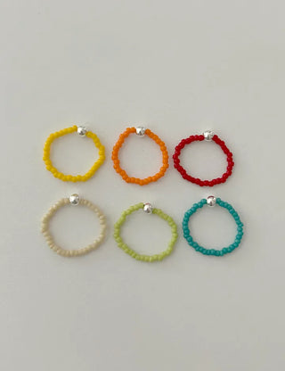 925 Silver Ball Bead Ring Vivid Layered Ring
