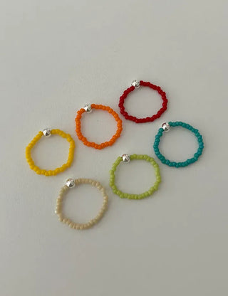 925 Silver Ball Bead Ring Vivid Layered Ring