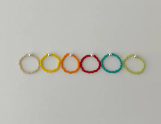 925 Silver Ball Bead Ring Vivid Layered Ring
